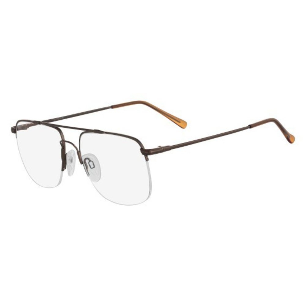 NEW Flexon Autoflex A17 200 Brown Eyeglasses 59/17/145 with Flexon Case